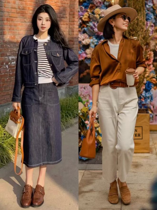 Giày trắng "thất sủng" rồi! Mùa xuân năm nay chị em cứ sắm "giày nâu" đảm bảo mặc gì cũng sang, hack dáng cực đỉnh - Ảnh 10.