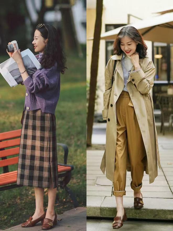 Giày trắng "thất sủng" rồi! Mùa xuân năm nay chị em cứ sắm "giày nâu" đảm bảo mặc gì cũng sang, hack dáng cực đỉnh - Ảnh 4.