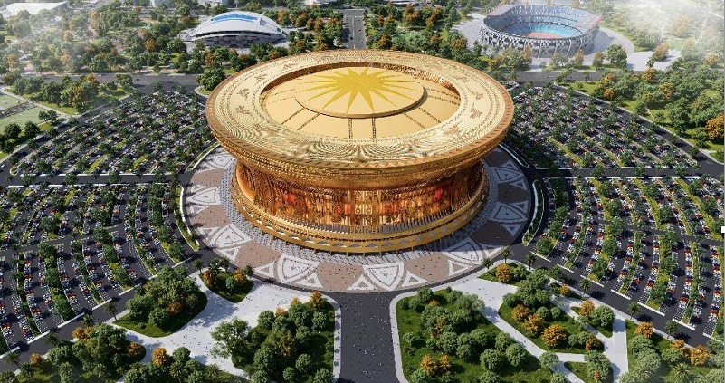 Truyền thông quốc tế ngỡ ngàng vì sân Trống Đồng lớn nhất thế giới tại Việt Nam, sức chưa gấp đôi Old Trafford- Ảnh 1.