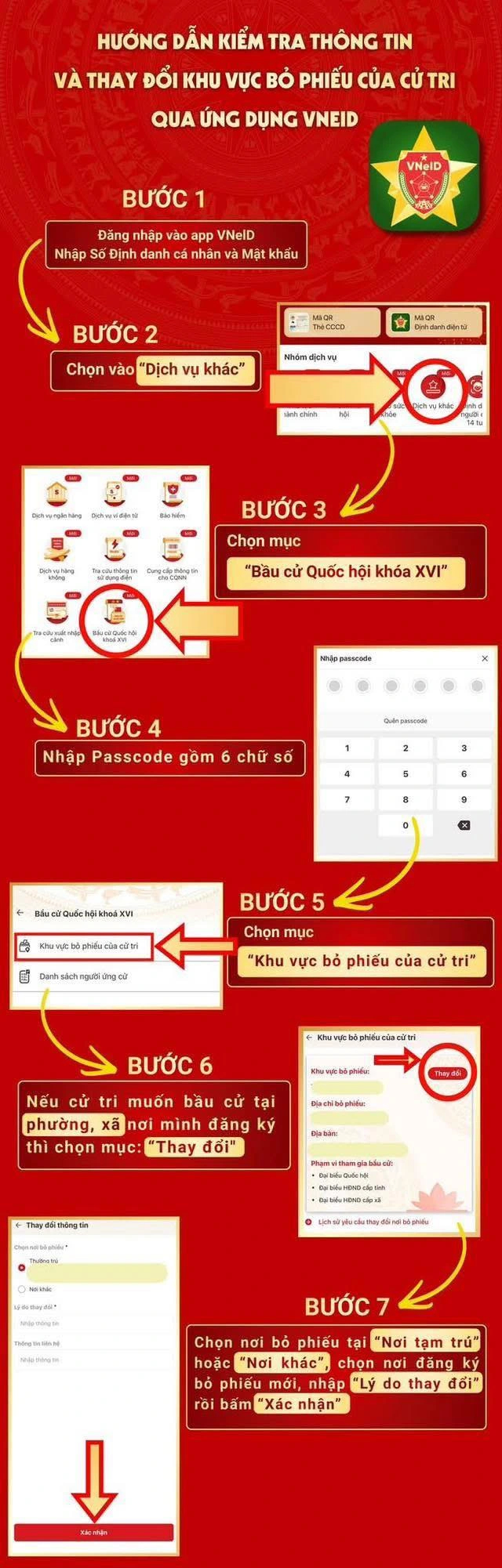 Cách tra cứu khu vực bỏ phiếu, danh sách ứng cử viên đại biểu Quốc hội ngay trên VNeID- Ảnh 1.