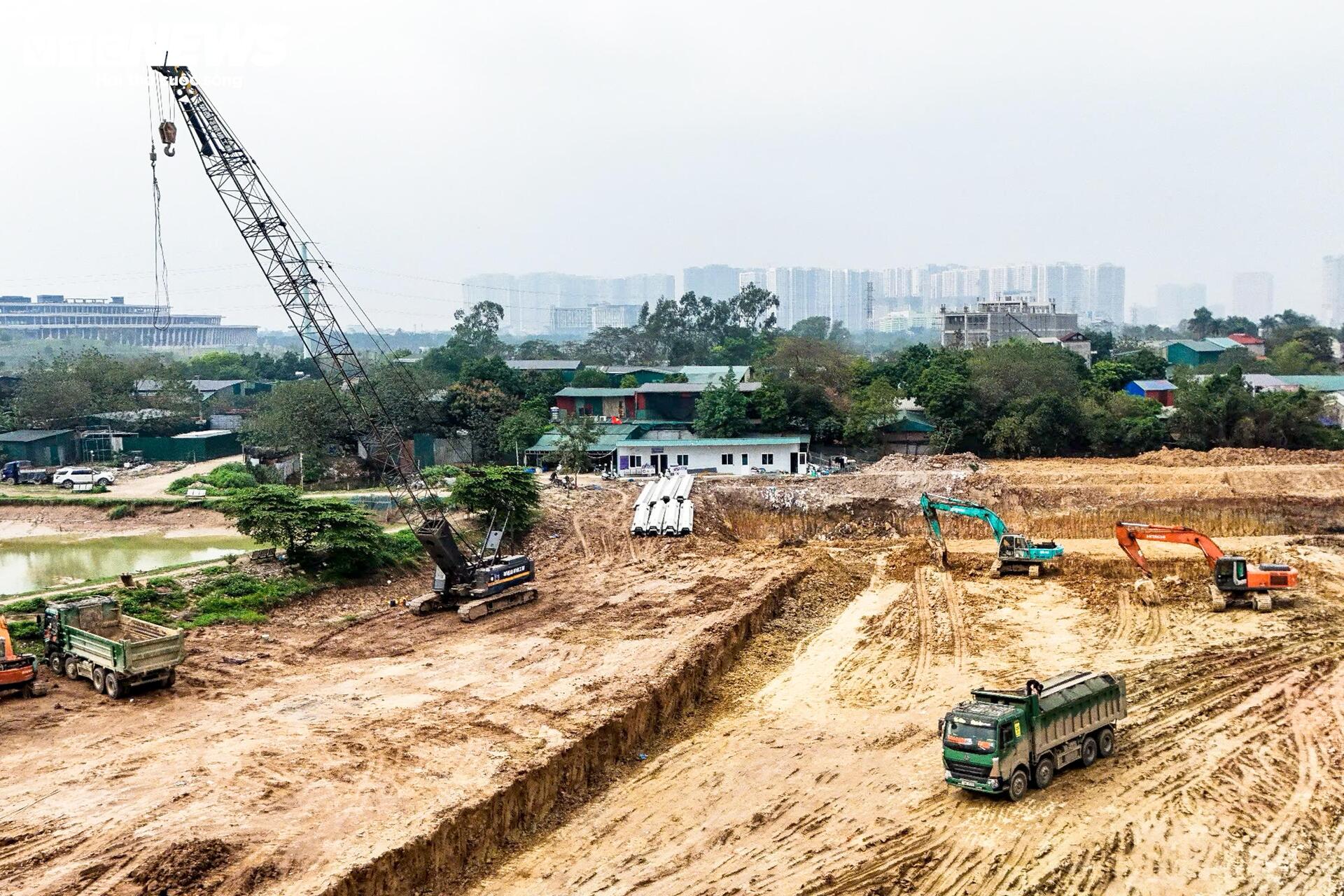 Tăng tốc thi công dự án hồ điều hòa 800 tỷ đồng gần sân Mỹ Đình- Ảnh 4.