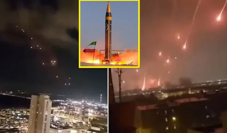 Iran phóng 3 loại tên lửa, Iron Dome bất lực trên bầu trời thủ đô Israel- Ảnh 1.