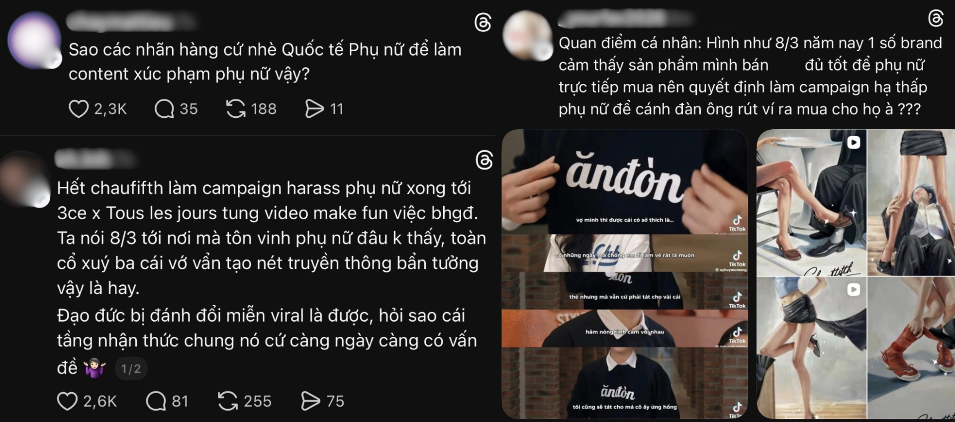 Chiến dịch mừng 8/3 gây tranh cãi vì xúc phạm phụ nữ: 3CE lên tiếng xin lỗi, local brand Việt bị kêu gọi tẩy chay- Ảnh 1.
