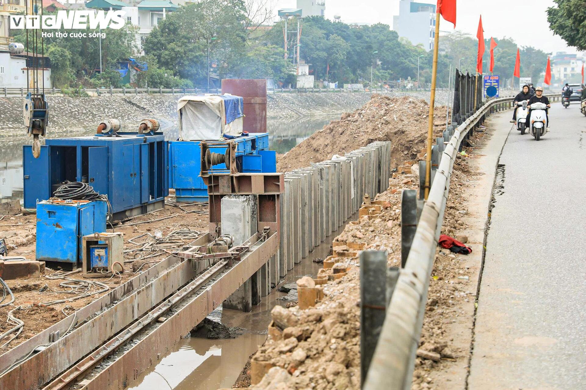 Toàn cảnh công trình cải tạo hạ lưu sông Kim Ngưu gần 700 tỷ đồng sắp cán đích- Ảnh 10.