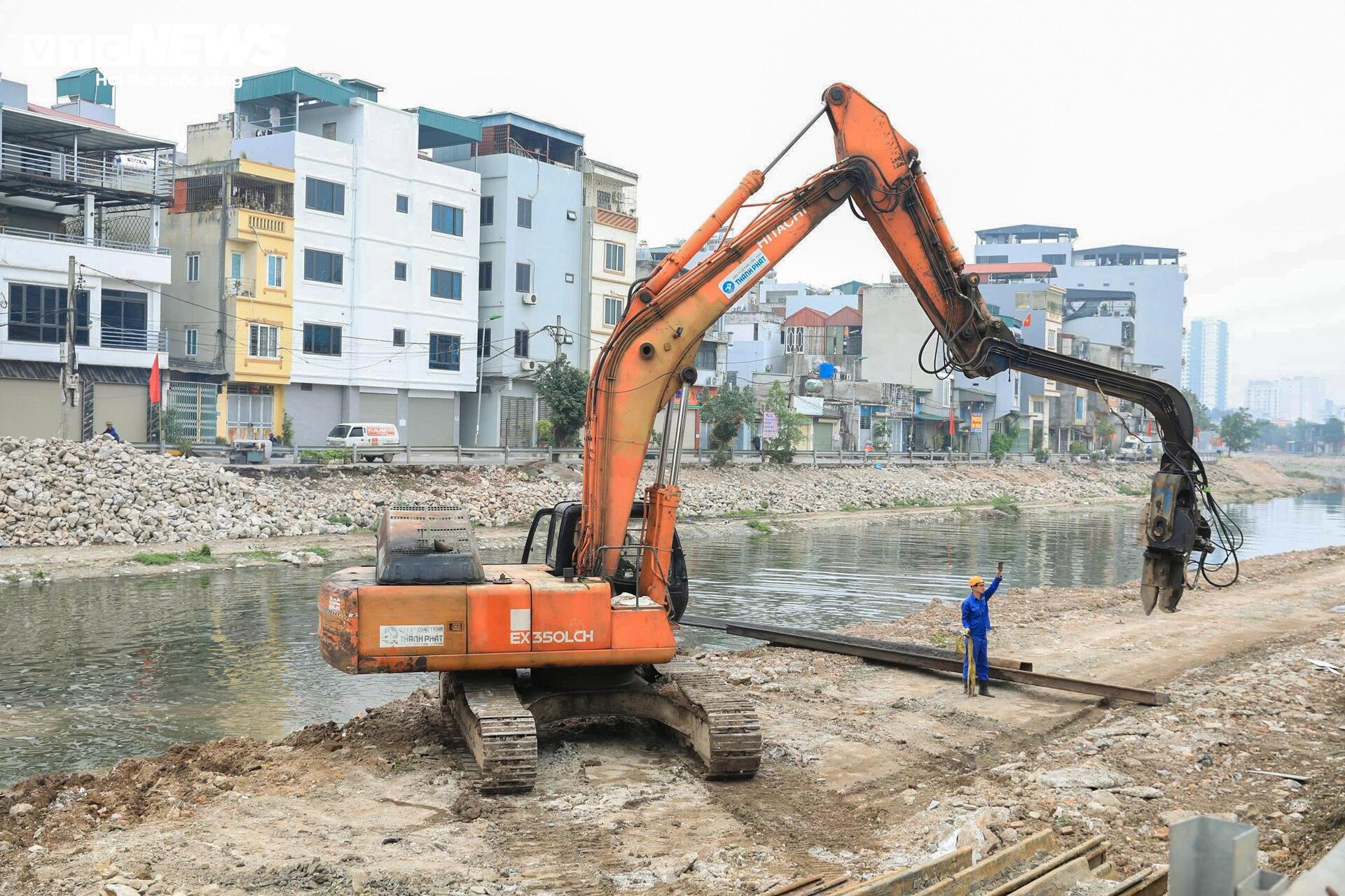 Toàn cảnh công trình cải tạo hạ lưu sông Kim Ngưu gần 700 tỷ đồng sắp cán đích- Ảnh 5.