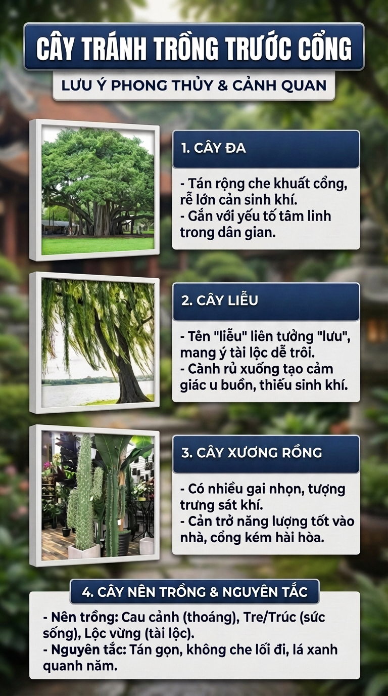 3 loại cây không nên trồng trước cổng nhà. - Ảnh 1.