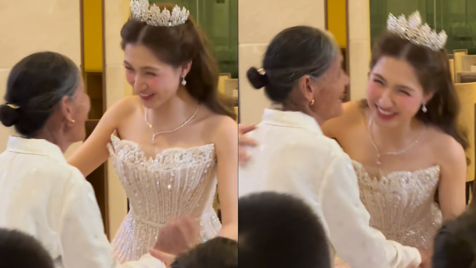 Rộ ảnh Hoà Minzy mặc váy xoè lộng lẫy như cô dâu đón khách - Ảnh 1.