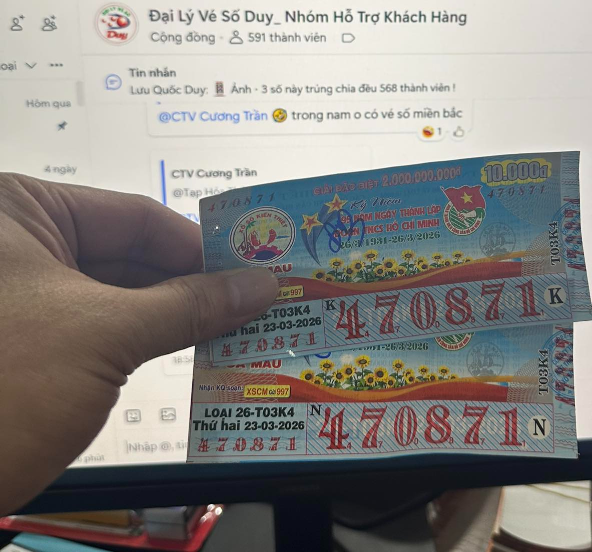 Hành động lạ của người đàn ông trúng giải độc đắc xổ số miền Nam 2026 - Ảnh 2.