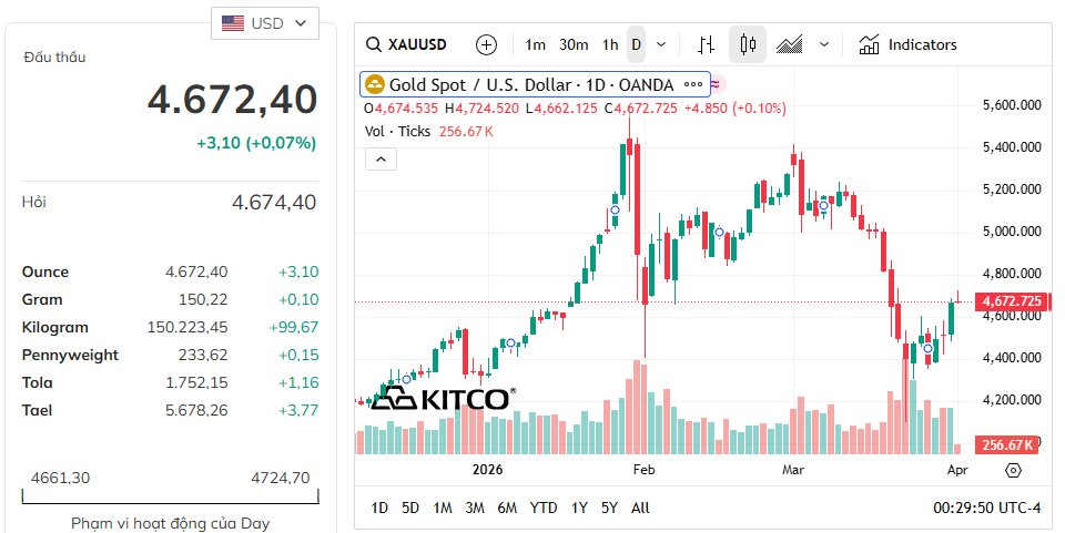 Quỹ vàng lớn nhất thế giới trở lại “gom hàng” khi giá tăng mạnh- Ảnh 2.