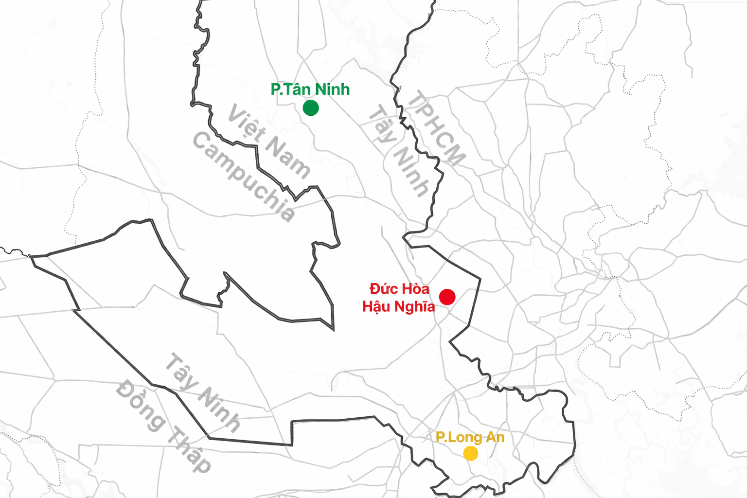 Khu vực đức hòa – Hậu Nghĩa sẽ trở thành trung tâm hành chính Tây Ninh mới năm 2026 - Ảnh 1.