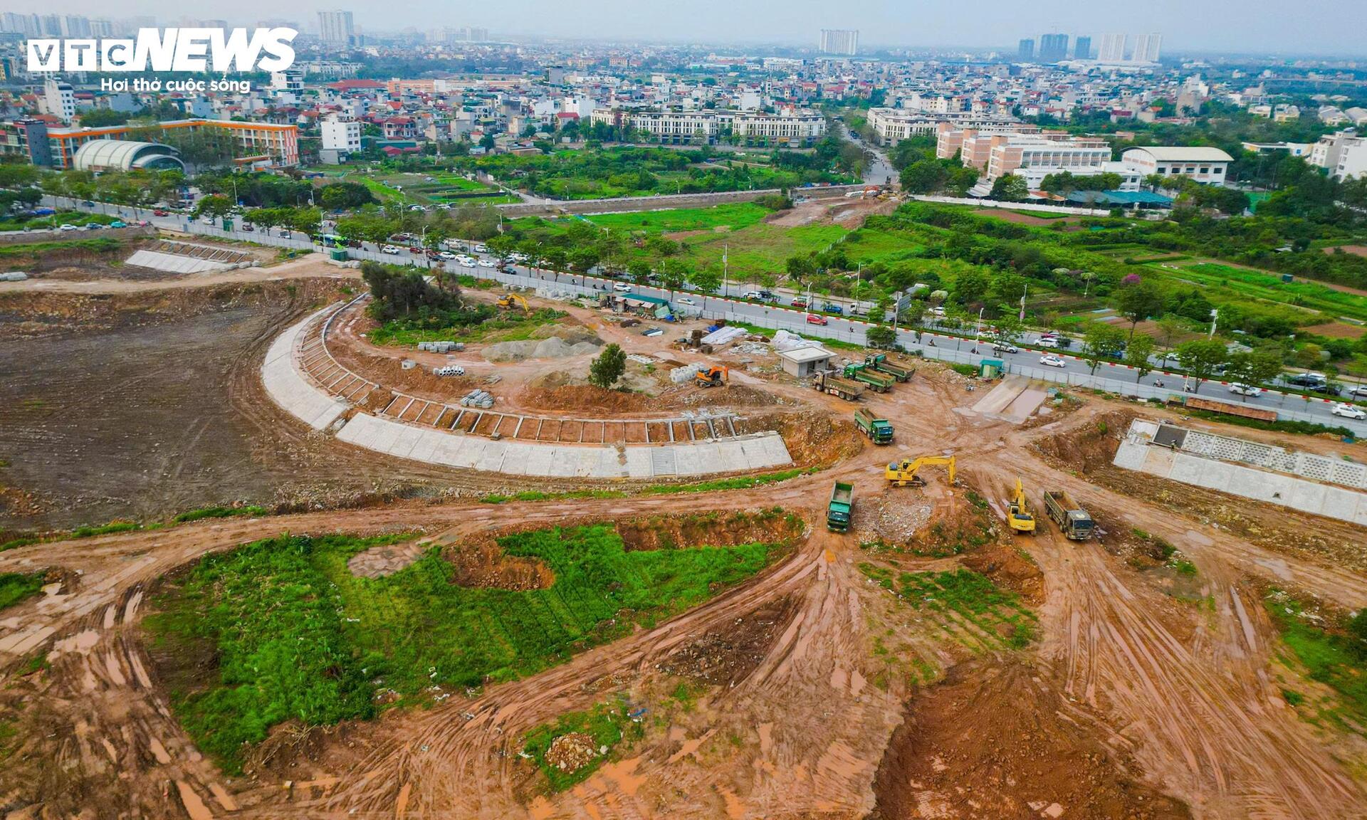 Mục sở thị 'siêu hồ' hơn 30ha giúp giảm ngập phía Đông Hà Nội- Ảnh 1.