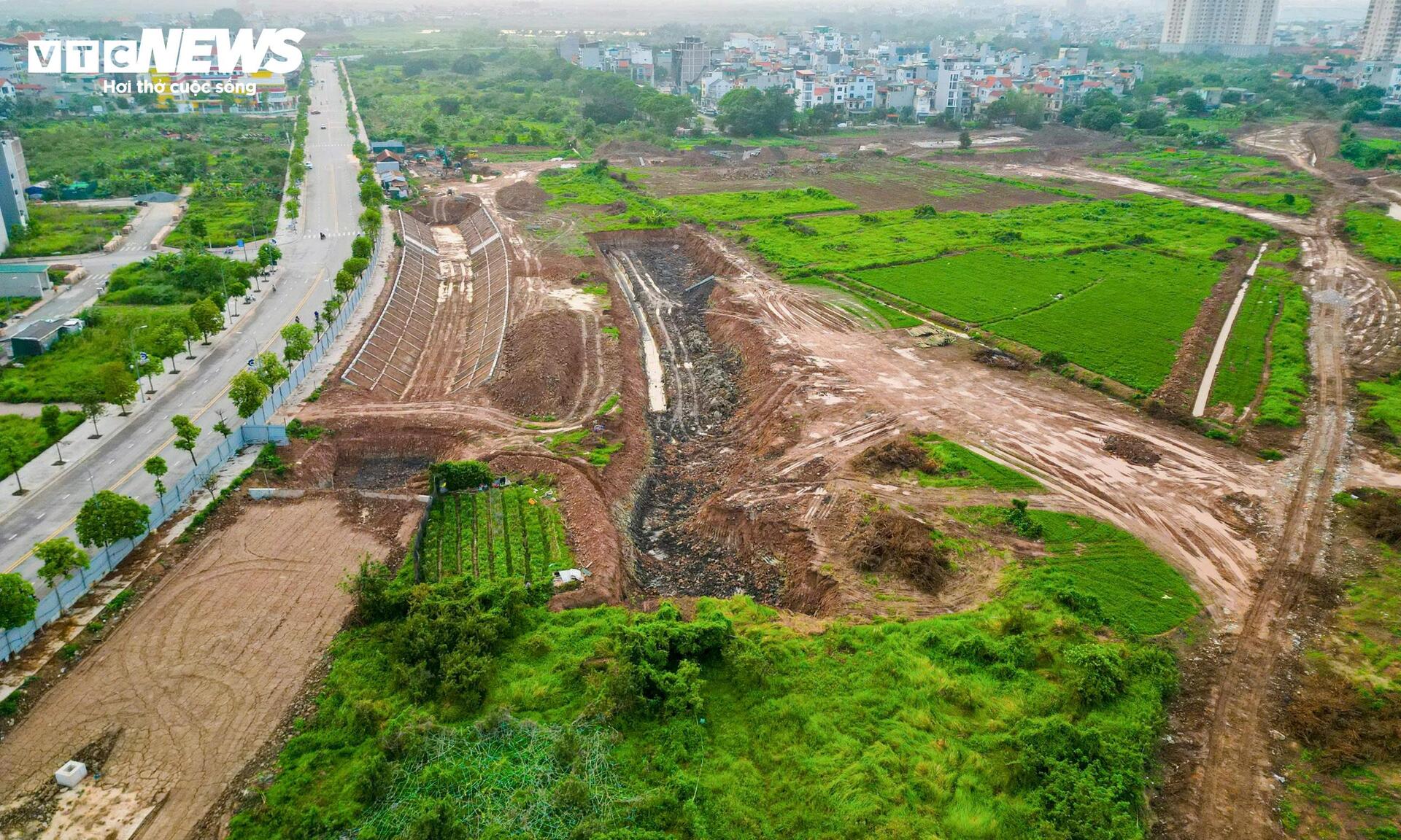 Mục sở thị 'siêu hồ' hơn 30ha giúp giảm ngập phía Đông Hà Nội- Ảnh 4.