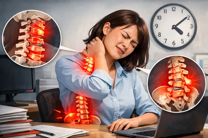 30 tuổi đã thoái hóa đốt sống cổ, bất ngờ 'thủ phạm' bào cột sống dân văn phòng- Ảnh 2.