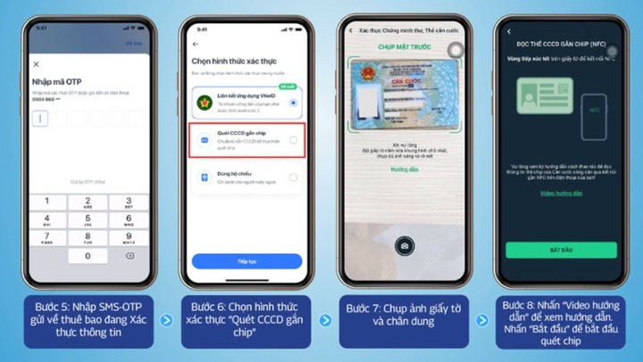 Hướng dẫn cách xác thực sinh trắc học với thuê bao di động- Ảnh 9.