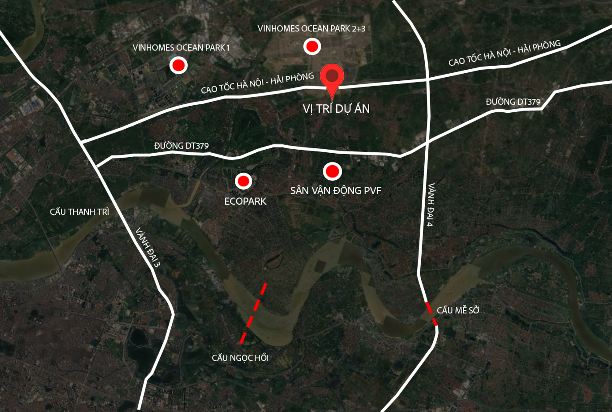 Cận cảnh dự án nằm giữa ba đại đô thị hơn 10 tỷ USD, hưởng lợi từ Vành đai 4 và cầu vượt sông Hồng - Ảnh 1.