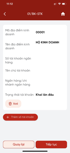 Hướng dẫn hộ kinh doanh thông báo số tài khoản ngân hàng/số hiệu ví điện tử trên ứng dụng Etax Mobile- Ảnh 8.