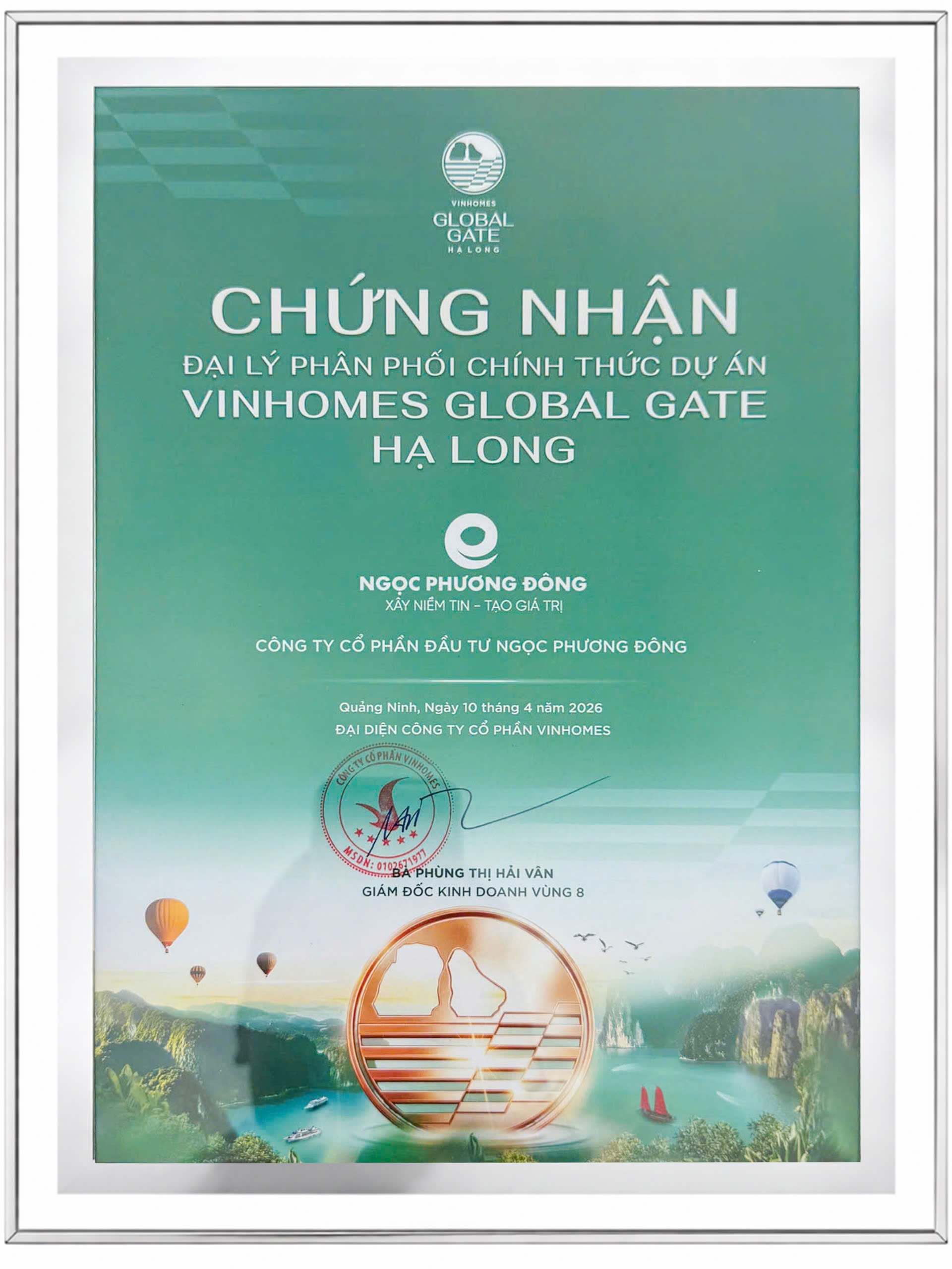 Ngọc Phương Đông trở thành đại lý phân phối chính thức dự án Vinhomes Global Gate Hạ Long - Ảnh 1. Ngọc Phương Đông trở thành đại lý phân phối chính thức dự án Vinhomes Global Gate Hạ Long - Ảnh 1.