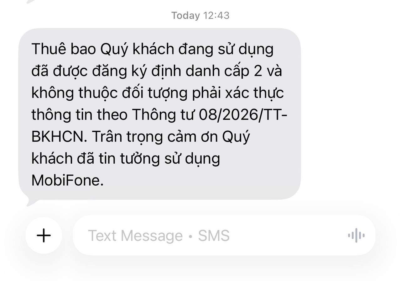 VinaPhone, MobiFone, Viettel ra thông báo về việc xác thực thông tin thuê bao theo quy định mới- Ảnh 3.