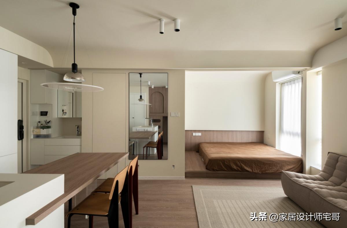 Chỉ 45m² nhưng chia được 3 phòng ngủ: Bài toán nhà nhỏ được giải quá thông minh- Ảnh 6.