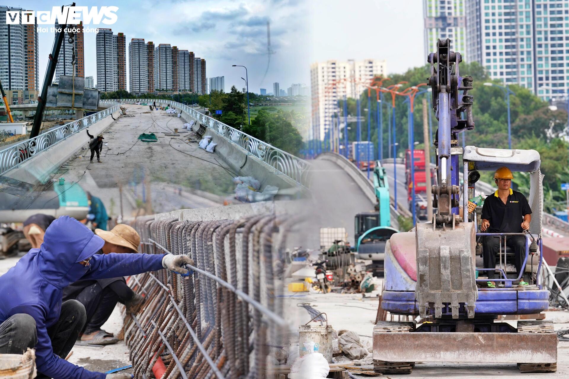 Cầu vượt nút giao 3.400 tỷ đồng ở TP.HCM tăng tốc về đích- Ảnh 1.