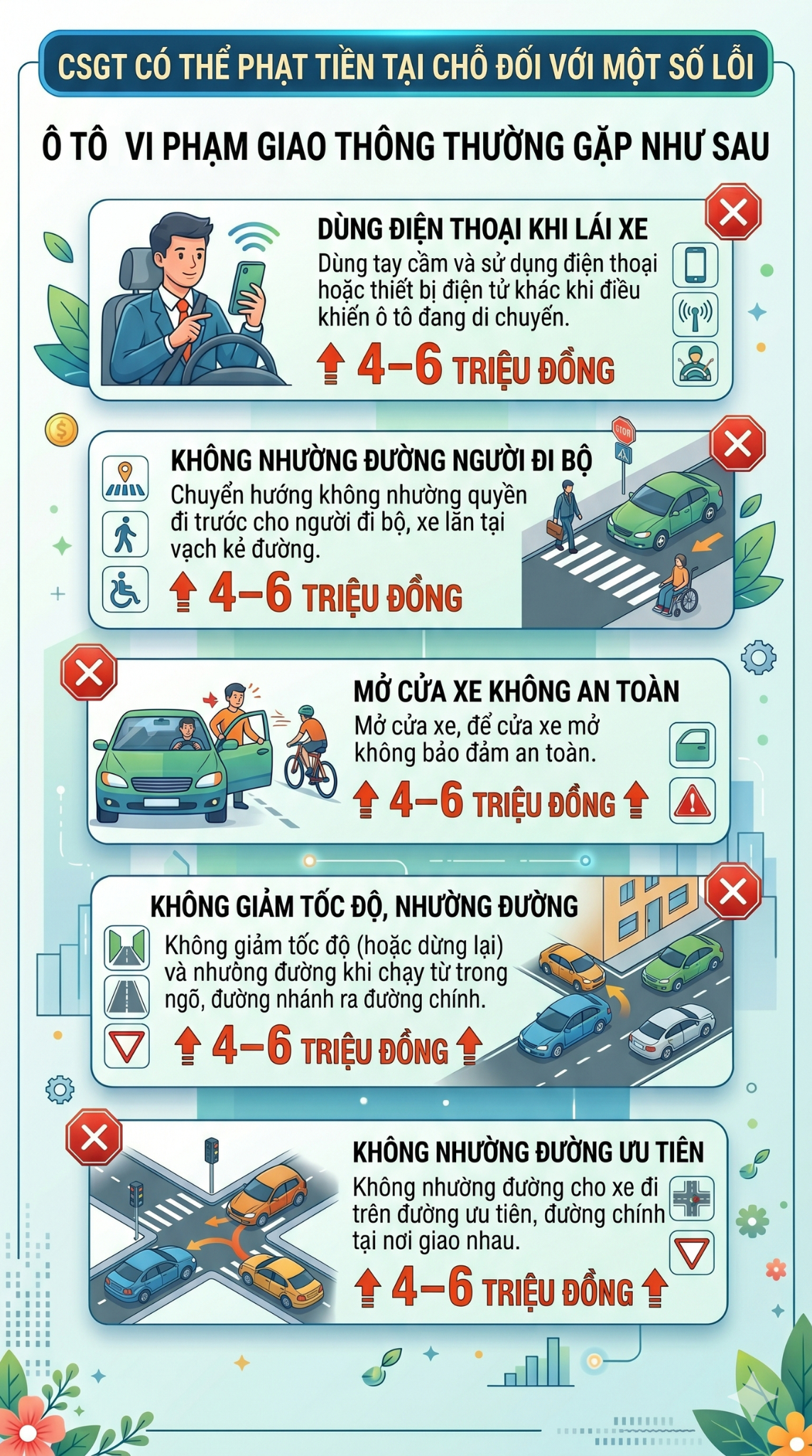 Lỗi vi phạm giao thông thường gặp nào sắp tới có thể bị CSGT phạt tại chỗ tới 7,5 triệu đồng?- Ảnh 2.