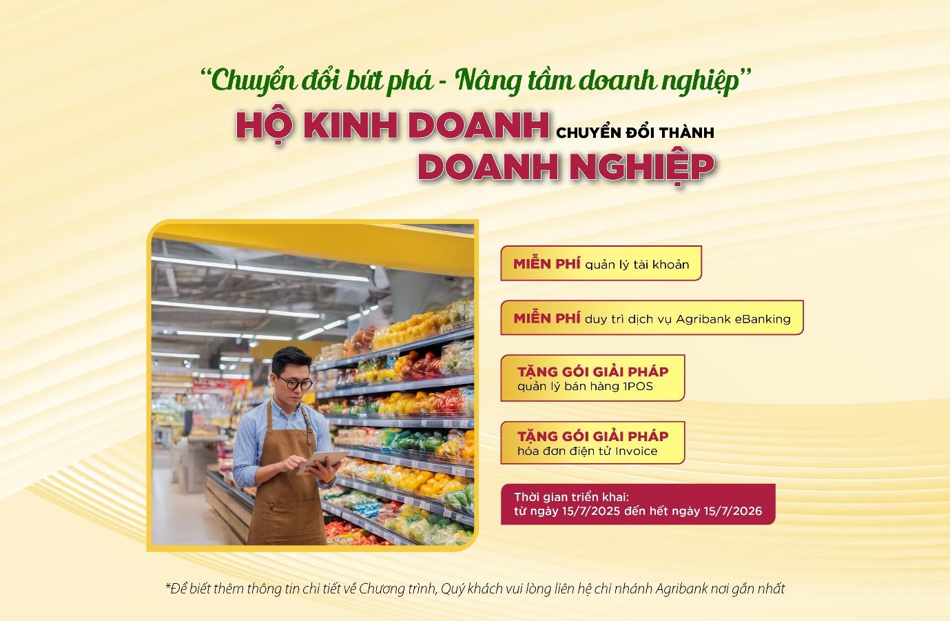 Agribank đồng hành cùng hộ kinh doanh: Kê khai thuế dễ dàng – Chuyển đổi doanh nghiệp vững vàng - Ảnh 1.