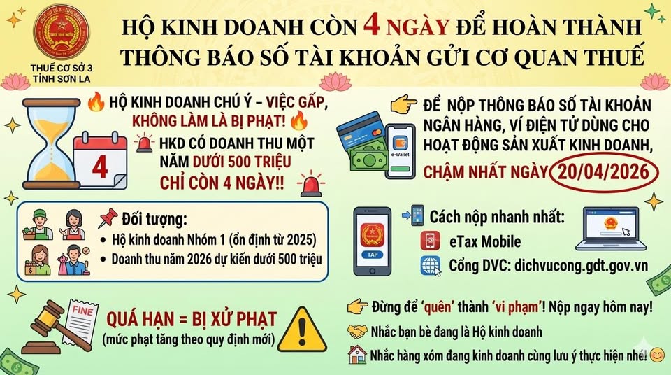 Cơ quan Thuế thông báo khẩn: Chỉ còn 3 ngày để làm việc này, không làm bị phạt ngay! - Ảnh 2.