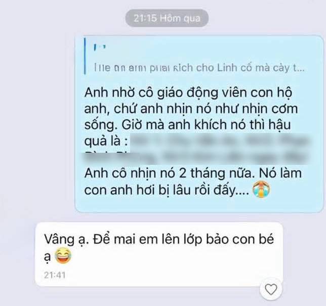 Lời nhắn ông bố gửi cô giáo khiến nhiều phụ huynh có con sắp thi vào 10 "nức nở" đồng cảm: Đúng y chang nhà mình!- Ảnh 1.