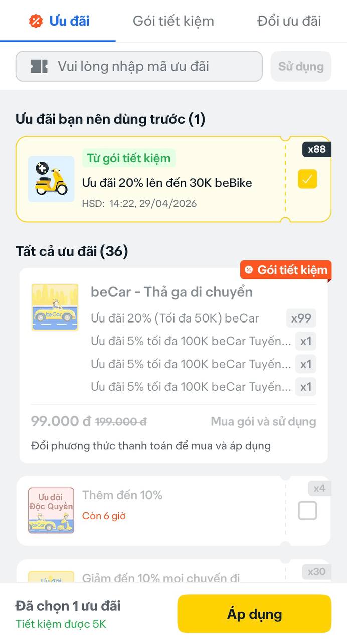 Phát hiện của người lười khi “SỐNG TRÊN APP”: Be, Shopee, Grab - Mỗi app 1 nhiệm vụ, tôi vẫn ăn ngon đi tiện mà chẳng tốn mấy- Ảnh 3.