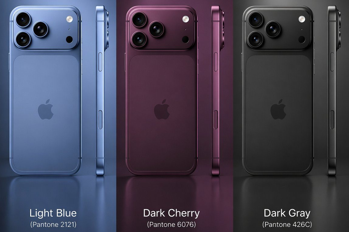 iPhone 18 Pro lộ diện 3 màu mới: Sắc đỏ "Dark Cherry" chiếm spotlight, thay thế hoàn toàn Cam Vũ Trụ?- Ảnh 1.