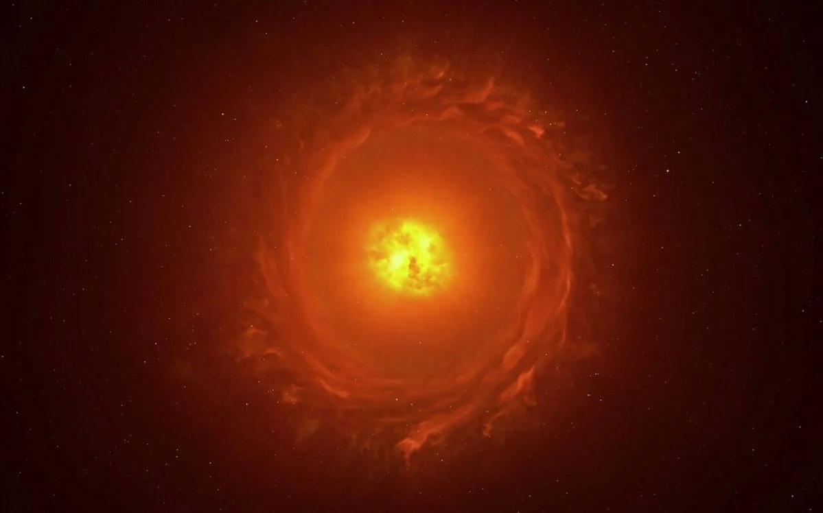 "Gã khổng lồ vàng" xuất hiện trên bầu trời Trái Đất, sắp nổ- Ảnh 1.