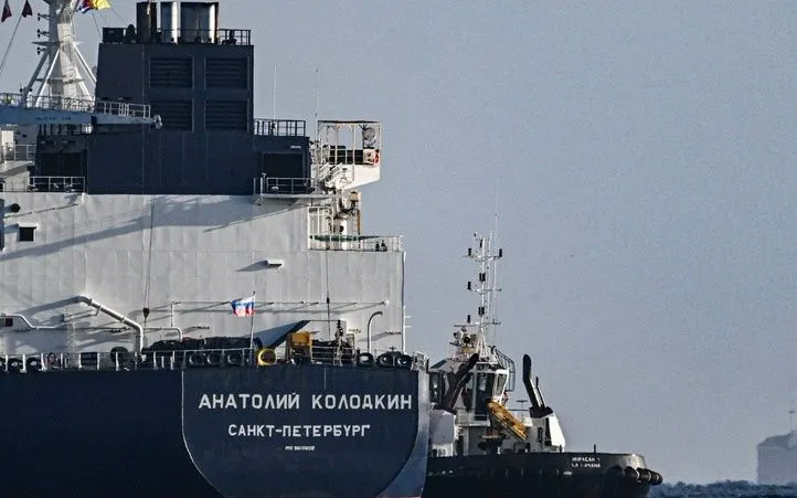 Tàu chở dầu Anatoly Kolodkin của Nga - Ảnh: AFP