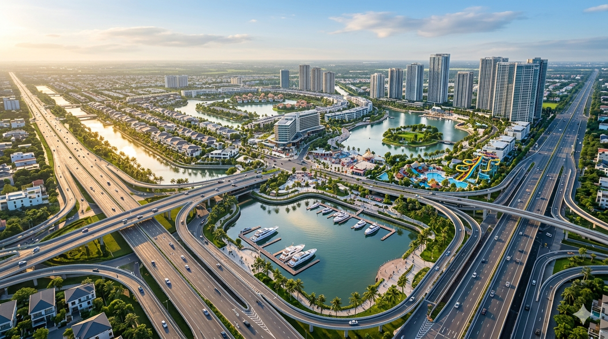 Toàn cảnh dự án lớn nhất lịch sử miền Tây do Vingroup đề xuất : Rộng gấp đôi sân bay Tân Sơn Nhất, dân số dự kiến 300.000 người - Ảnh 1.