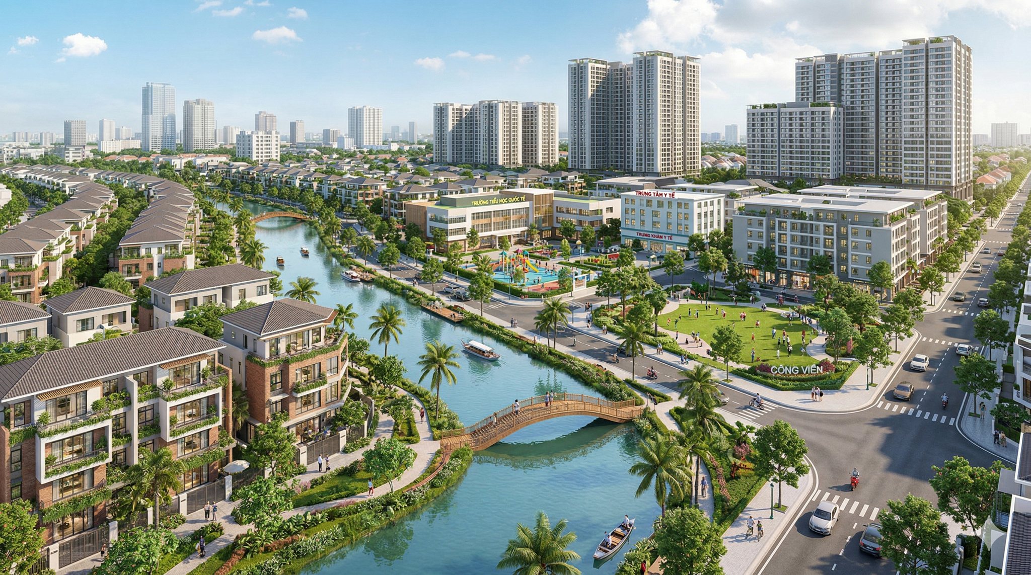 Toàn cảnh dự án lớn nhất lịch sử miền Tây do Vingroup đề xuất : Rộng gấp đôi sân bay Tân Sơn Nhất, dân số dự kiến 300.000 người - Ảnh 6.