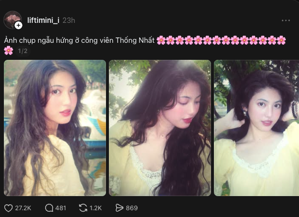 Hơn 27 nghìn người thả tim cho bức ảnh chụp vội ở công viên Thống Nhất- Ảnh 4.