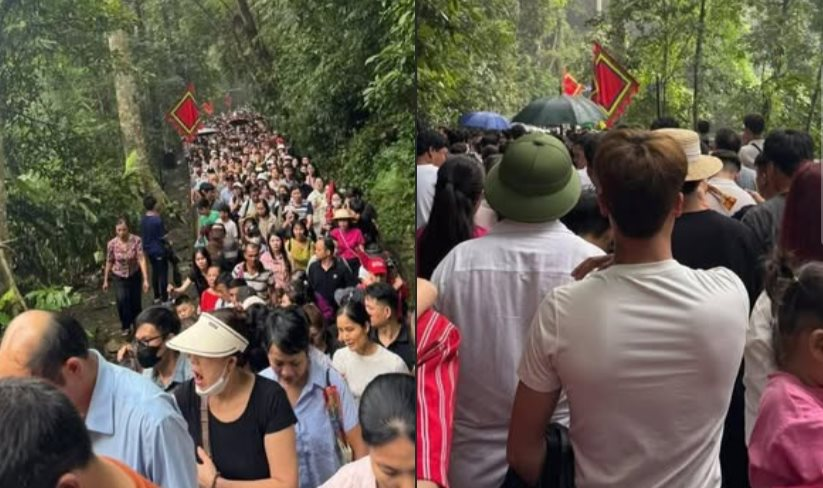 Cận cảnh nhan sắc mỹ nhân dân tộc Tày đang làm náo loạn cõi mạng, đến Hoa hậu đứng cạnh cũng chỉ làm nền - Ảnh 13.