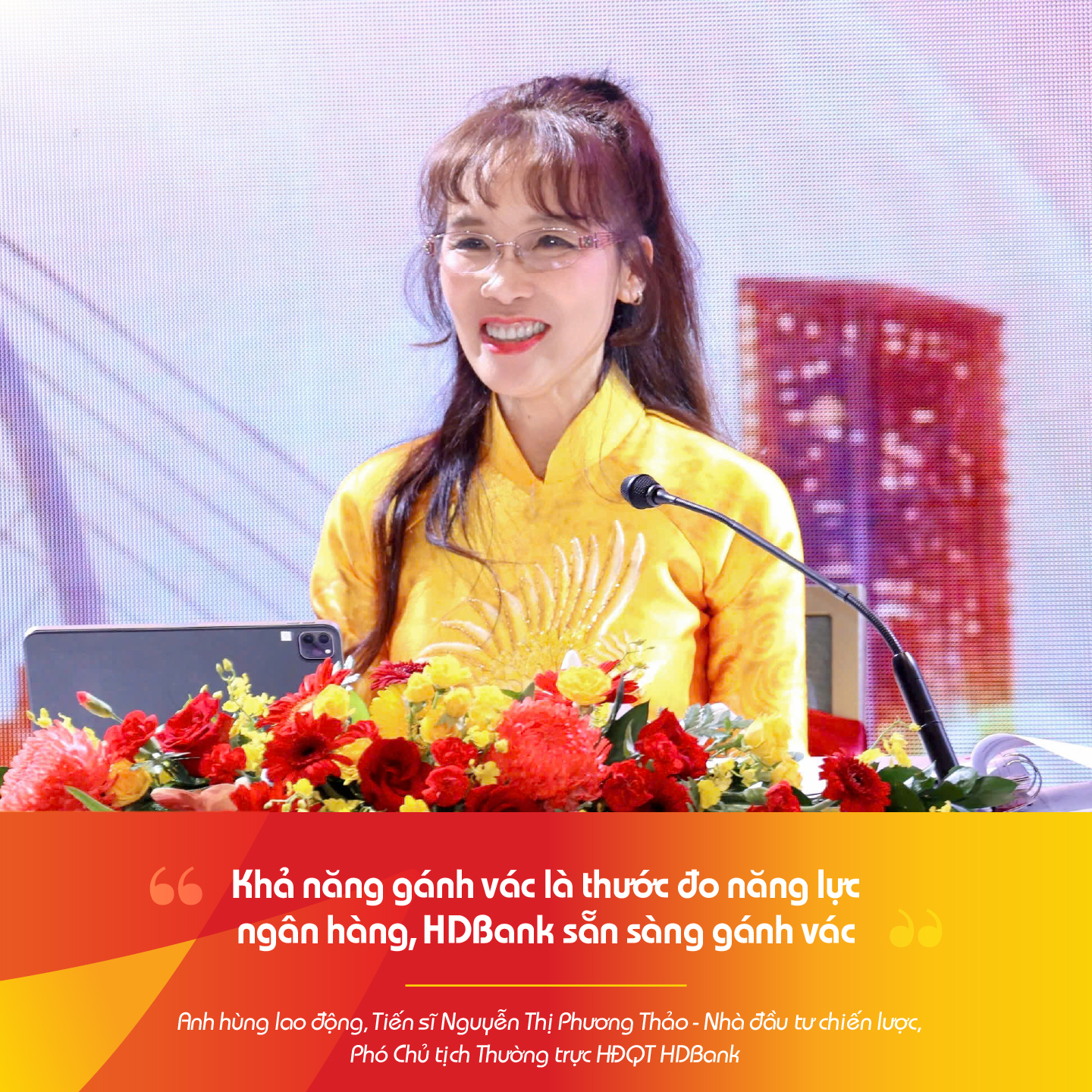 Những phát biểu ấn tượng của Ban lãnh đạo HDBank tại ĐHCĐ 2026 - Ảnh 1.