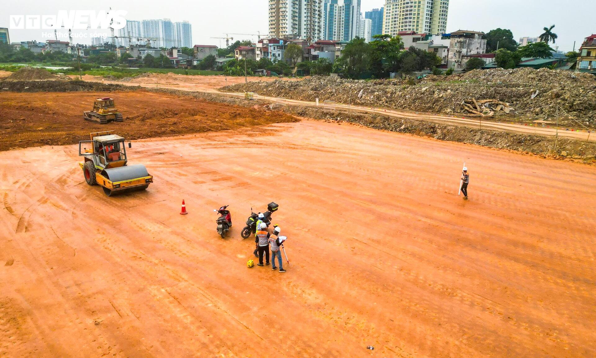 Cận cảnh công trường Depot Xuân Đỉnh tuyến Metro số 2 đang tăng tốc thi công- Ảnh 9.