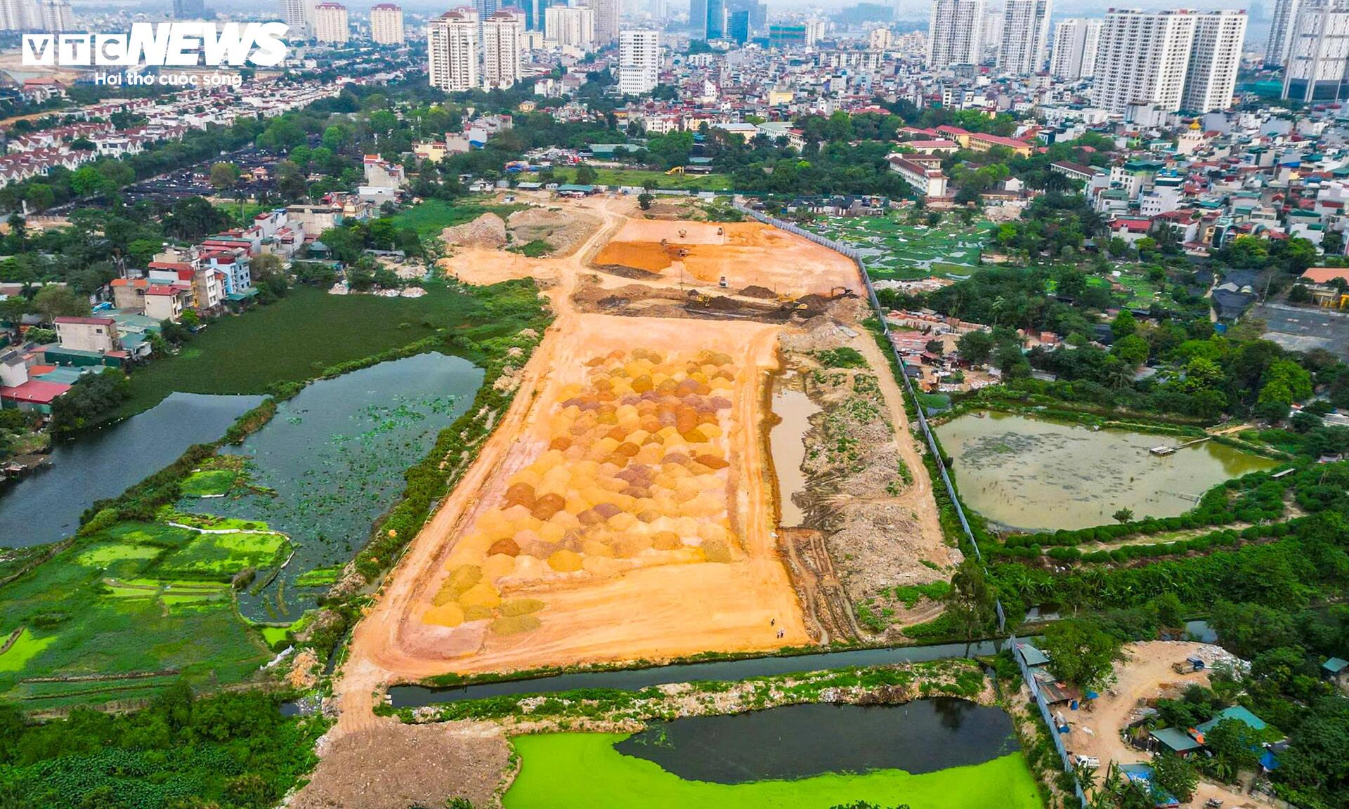 Cận cảnh công trường Depot Xuân Đỉnh tuyến Metro số 2 đang tăng tốc thi công- Ảnh 8.