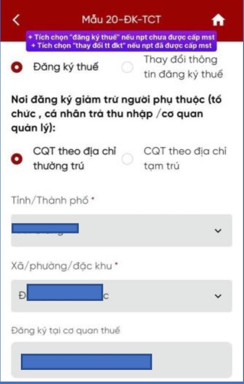 Hướng dẫn đăng ký mới, thay đổi thông tin người phụ thuộc trên Etax Mobile- Ảnh 3.
