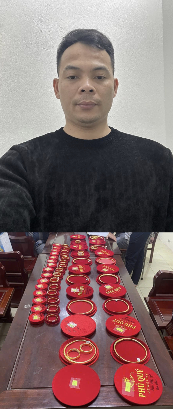Đinh Văn Cường, SN 1994 mang 112 chỉ vàng đi bán, thu hơn 1,6 tỷ đồng: Giao dịch vừa chốt thì chủ tiệm lặng lẽ báo công an- Ảnh 1.
