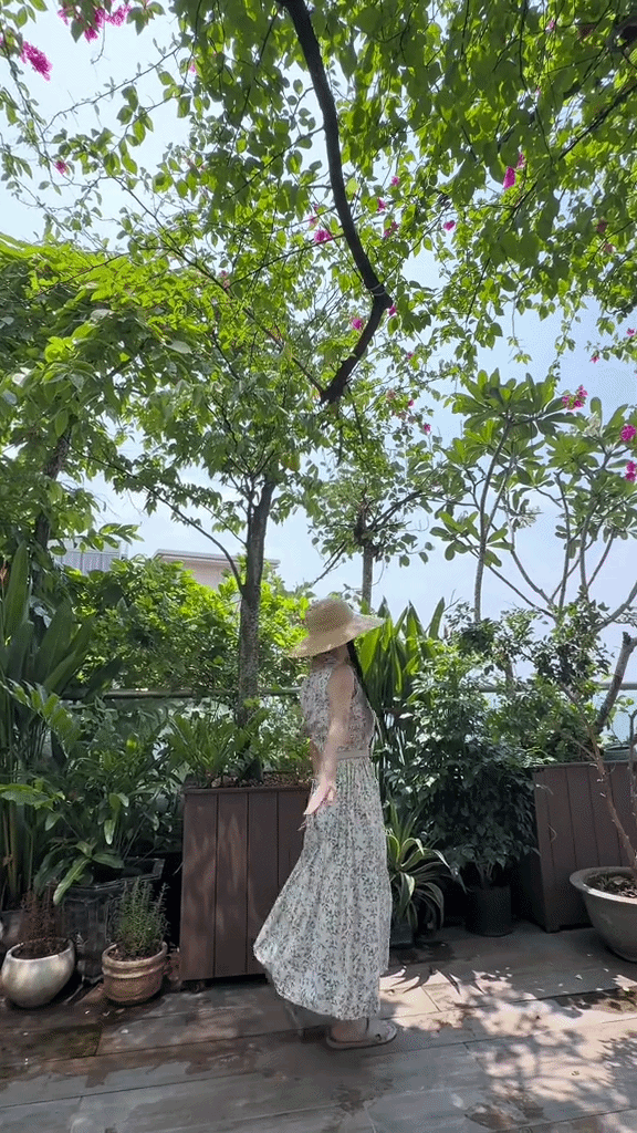 Khu vườn trên penthouse tầng 36, ngắm trọn Landmark 81: "Phú bà" thu đẫm trái ngọt hoa thơm- Ảnh 15.