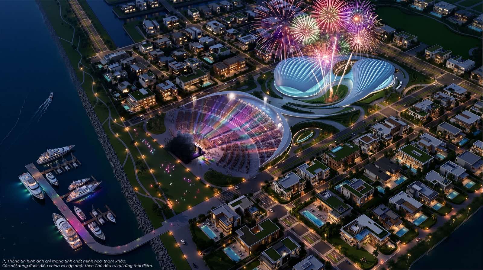 Việt Nam sắp có siêu sân khấu ngoài trời lớn nhất lịch sử, vượt xa sân Mỹ Đình, quy mô lên đến 60.000 chỗ tại siêu đô thị ESG++ đầu tiên trên thế giới- Ảnh 1.