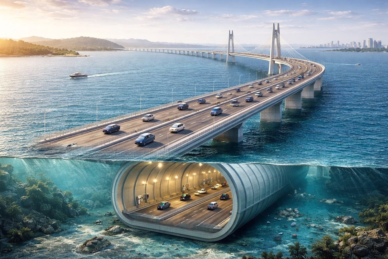 Việt Nam chuẩn bị triển khai công trình hầm – cầu vượt biển đầu tiên trong lịch sử, tích hợp 2 đảo nhân tạo, đặt tại thành phố giàu nhất cả nước- Ảnh 1.