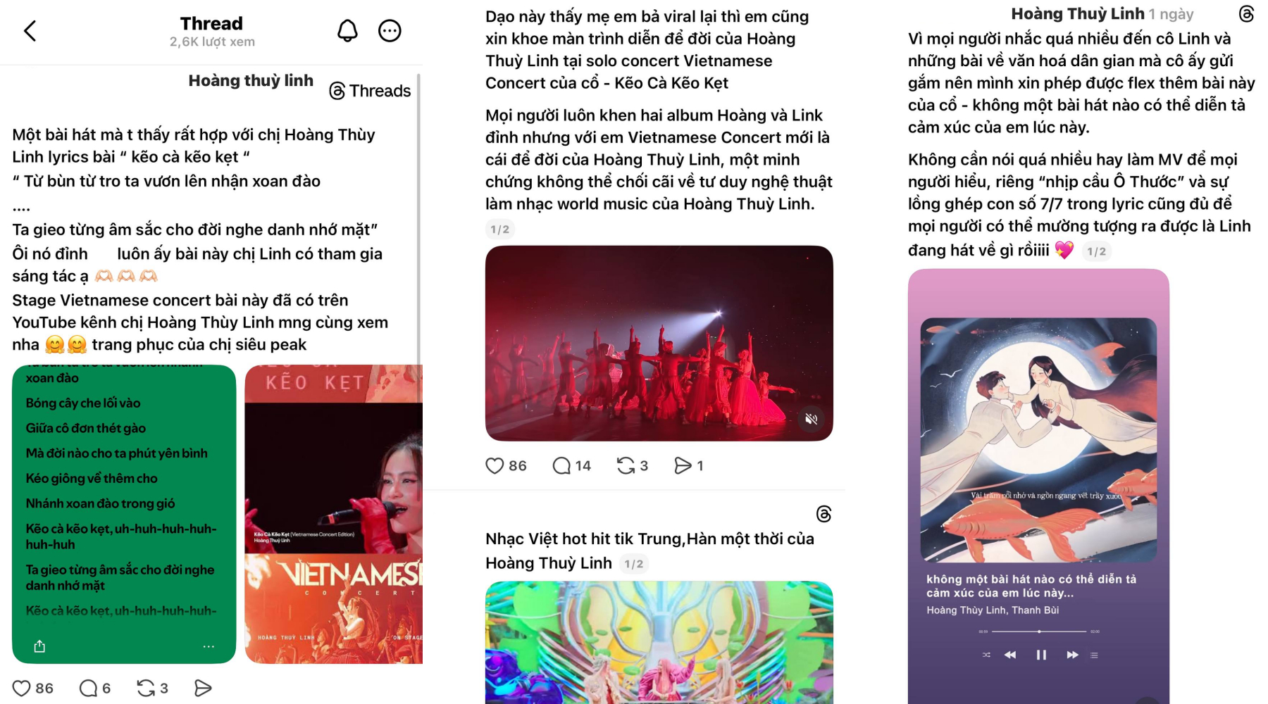 Ngập tràn lời khen cho Hoàng Thuỳ Linh, Chi Pu và Phương Mỹ Chi: 