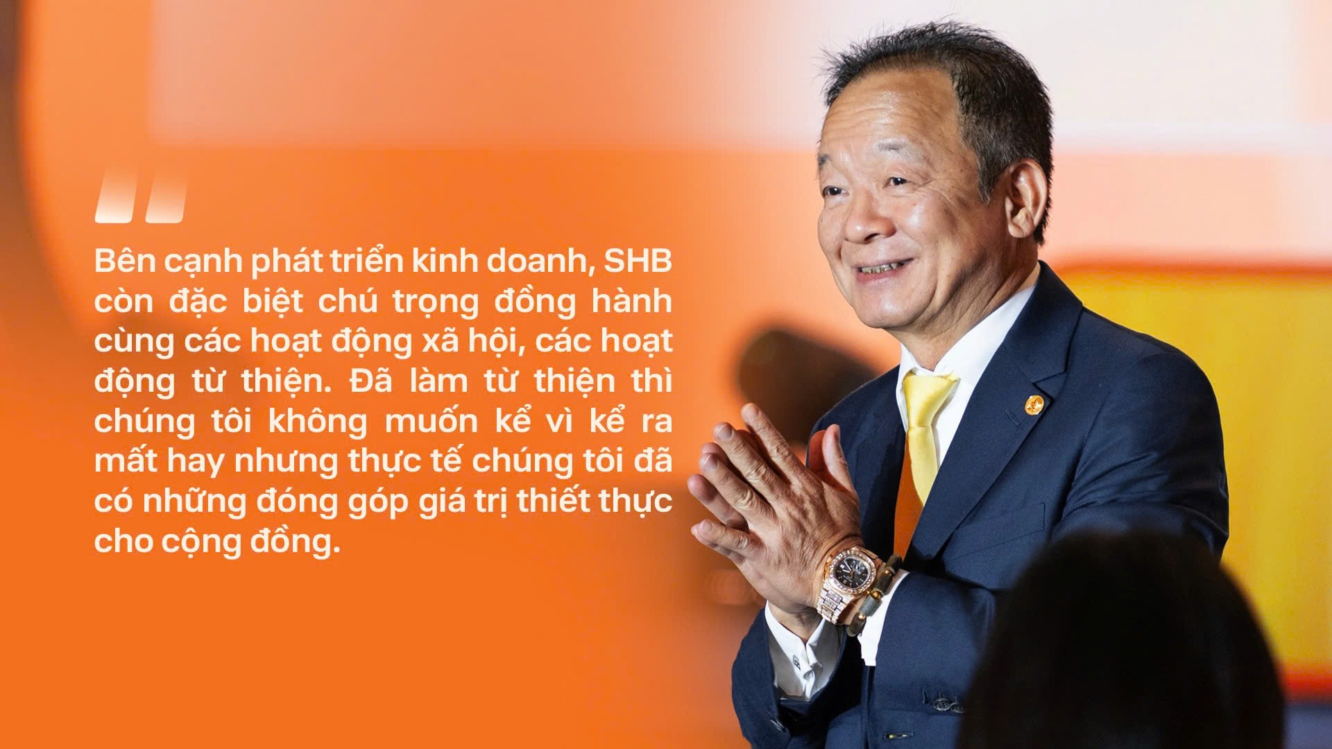 Những câu nói ấn tượng của Chủ tịch HĐQT SHB Đỗ Quang Hiển tại ĐHĐCĐ 2026 - Ảnh 8.