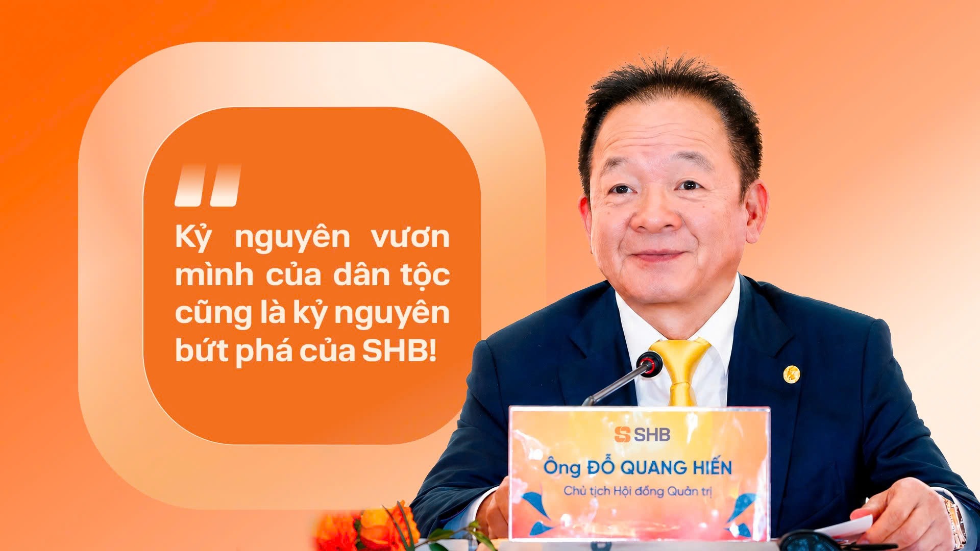 Những câu nói ấn tượng của Chủ tịch HĐQT SHB Đỗ Quang Hiển tại ĐHĐCĐ 2026 - Ảnh 9.