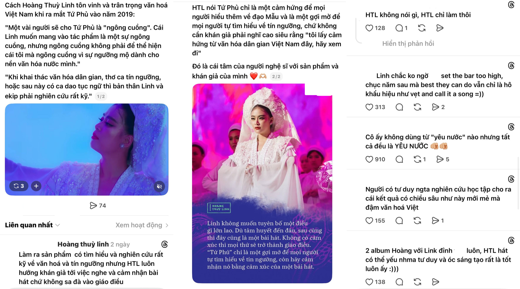 Ngập tràn lời khen cho Hoàng Thuỳ Linh, Chi Pu và Phương Mỹ Chi: 