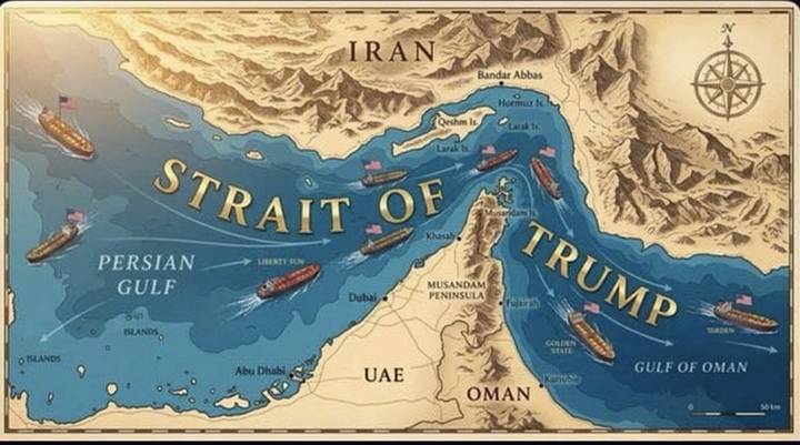 Tổng thống Trump đăng bài, đổi tên eo biển Hormuz thành ‘eo biển Trump’- Ảnh 1.