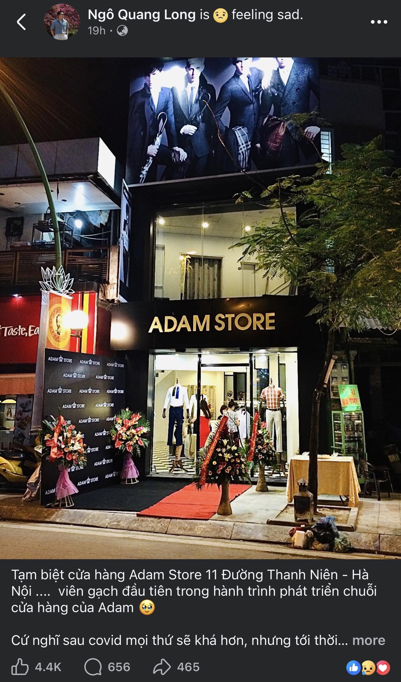 Adam Store đóng cửa: CEO thừa nhận “chưa bao giờ bán thời trang khó như hiện nay”- Ảnh 1.